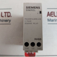 Siemens 3Ug3511-1Bq50 3 Phase Sequence Relay 3X230-400Vac 50/60Hz