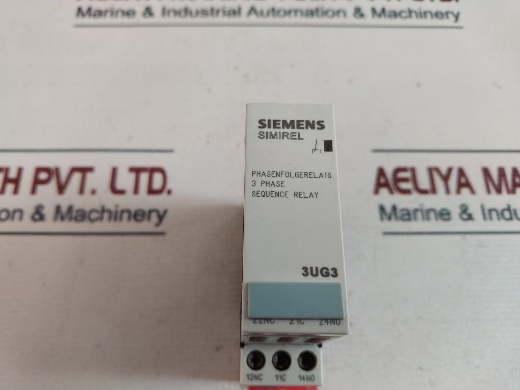 Siemens 3Ug3511-1Bq50 3 Phase Sequence Relay 