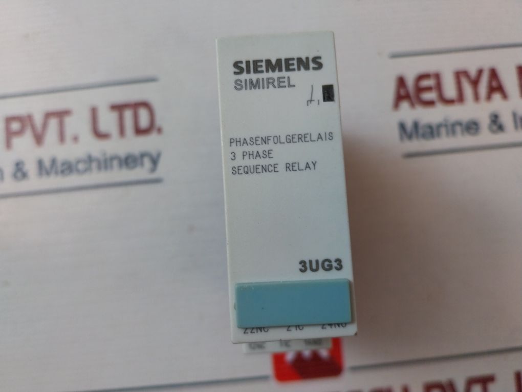 Siemens 3Ug3511-1Bq50 3 Phase Sequence Relay 240Vac