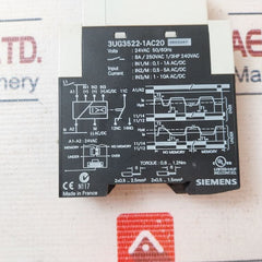 Siemens 3Ug3522-1Ac20 Monitoring Relay 50/60Hz