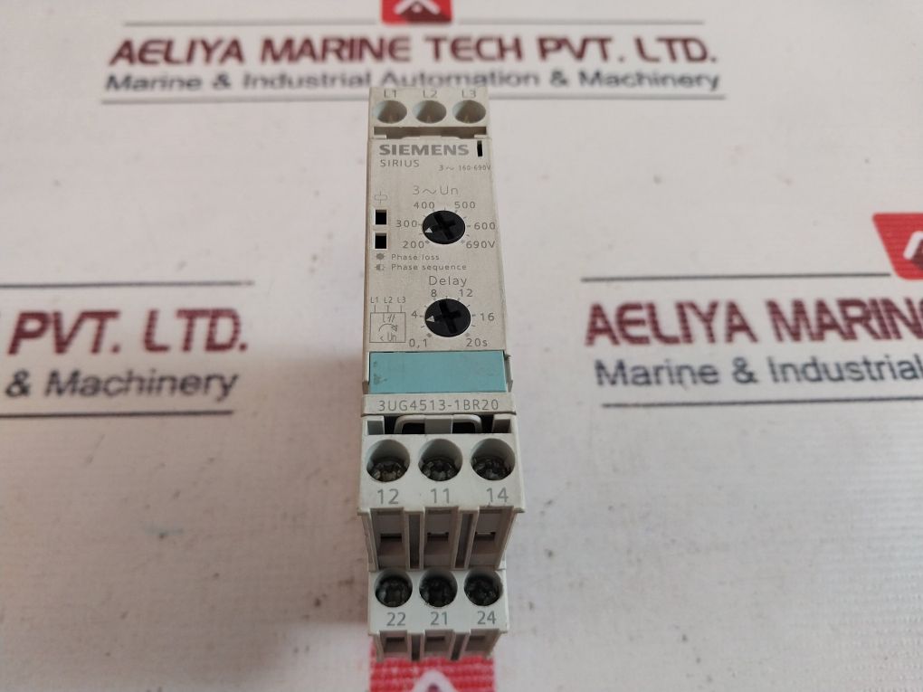 Siemens 3Ug4513-1Br20 Phase Monitoring Relay 200-690V