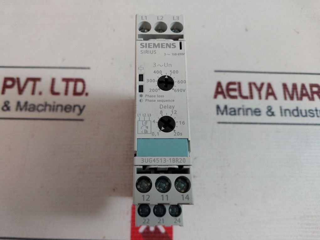 Siemens 3Ug4513-1Br20 Voltage Monitoring Relay 690V