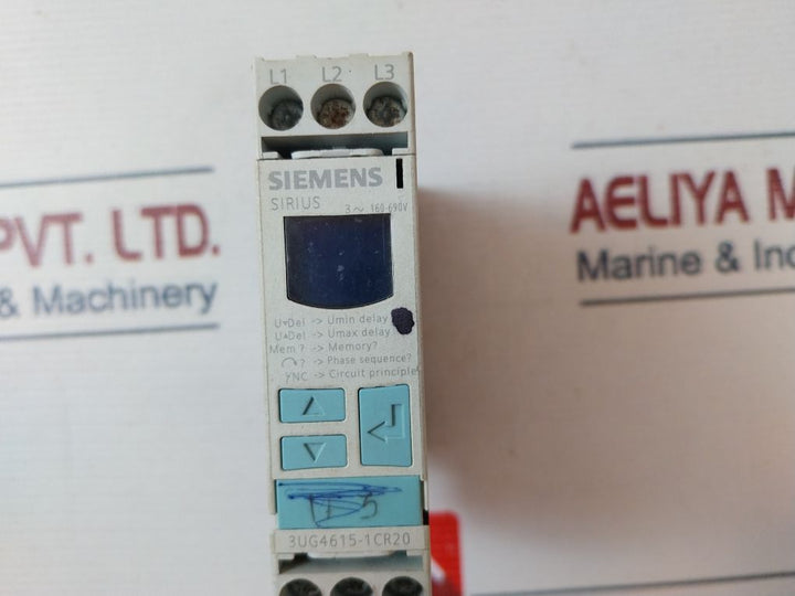Siemens Sirius 3Ug4615-1Cr20 Monitoring Relay Gb 14048.5
