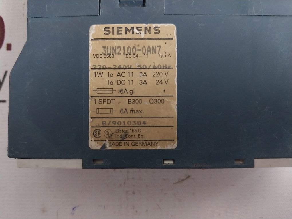 Siemens 3Un2100-0An7 Thermistor Protection Relay 