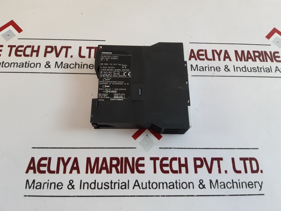 Siemens 3Un2100-0An7 Thermistor Protection Tripping Unit 3Un21