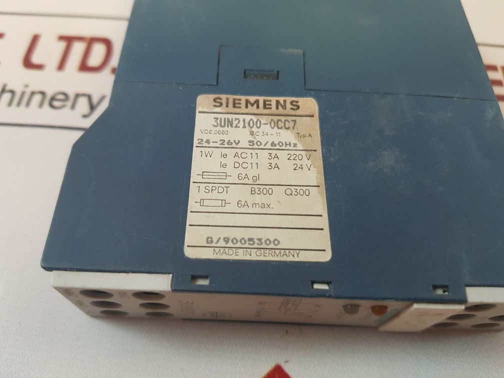 Siemens 3Un2100-0Cc7 Thermistor Motor Protection