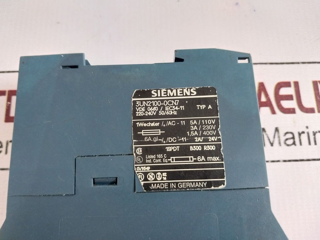 Siemens 3Un2100-0Cn7 Thermistor Relay