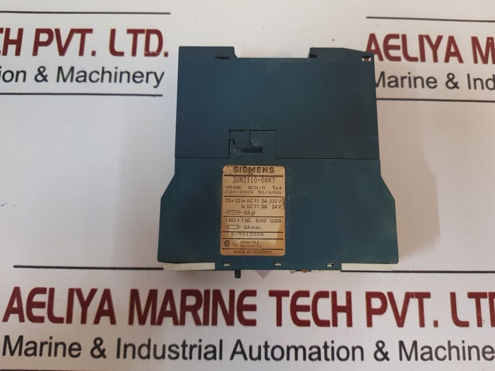 Siemens 3Un2110-0An7 Thermistor 220-240V 5060Hz
