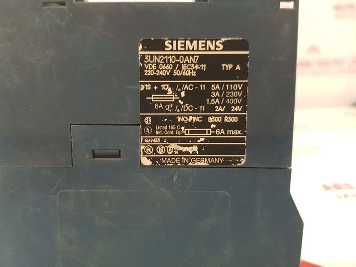 Siemens 3Un2110-0An7 Thermistor 220-240V 50/60Hz