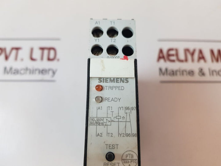 Siemens 3Un2131-0Af7 Thermistor Relay 110…120V 50/60Hz