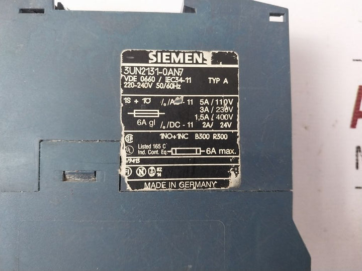 Siemens 3Un2131-0An7 Thermistor Motor Protection Relay