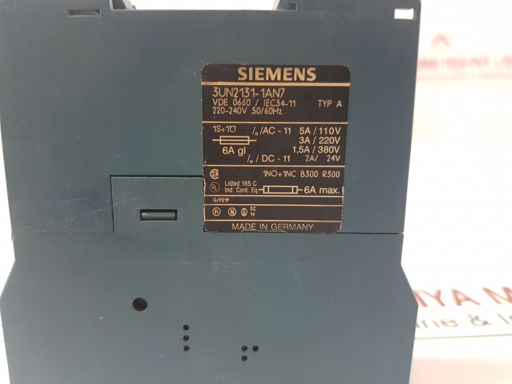 Siemens 3Un2131-1An7 Thermistor Motor Protection Relay