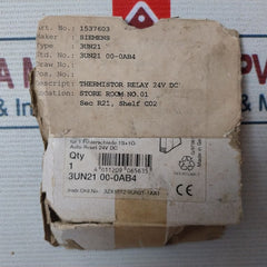 Siemens 3Un21 00-0Ab4 Thermistor Protective Relay Module