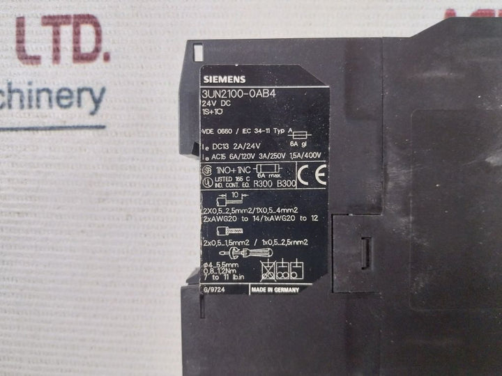 Siemens 3Un21 00-0Ab4 Thermistor Protective Relay Module