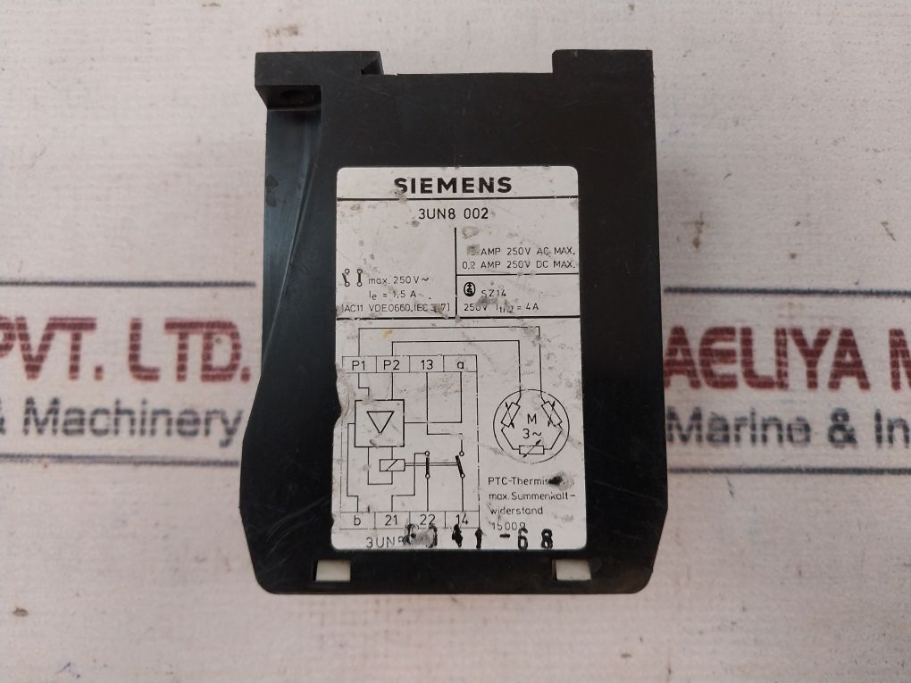 Siemens 3Un8 002 Contactor Control Relay