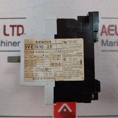Siemens 3Ve1010-2E Motor Starter 300Vac