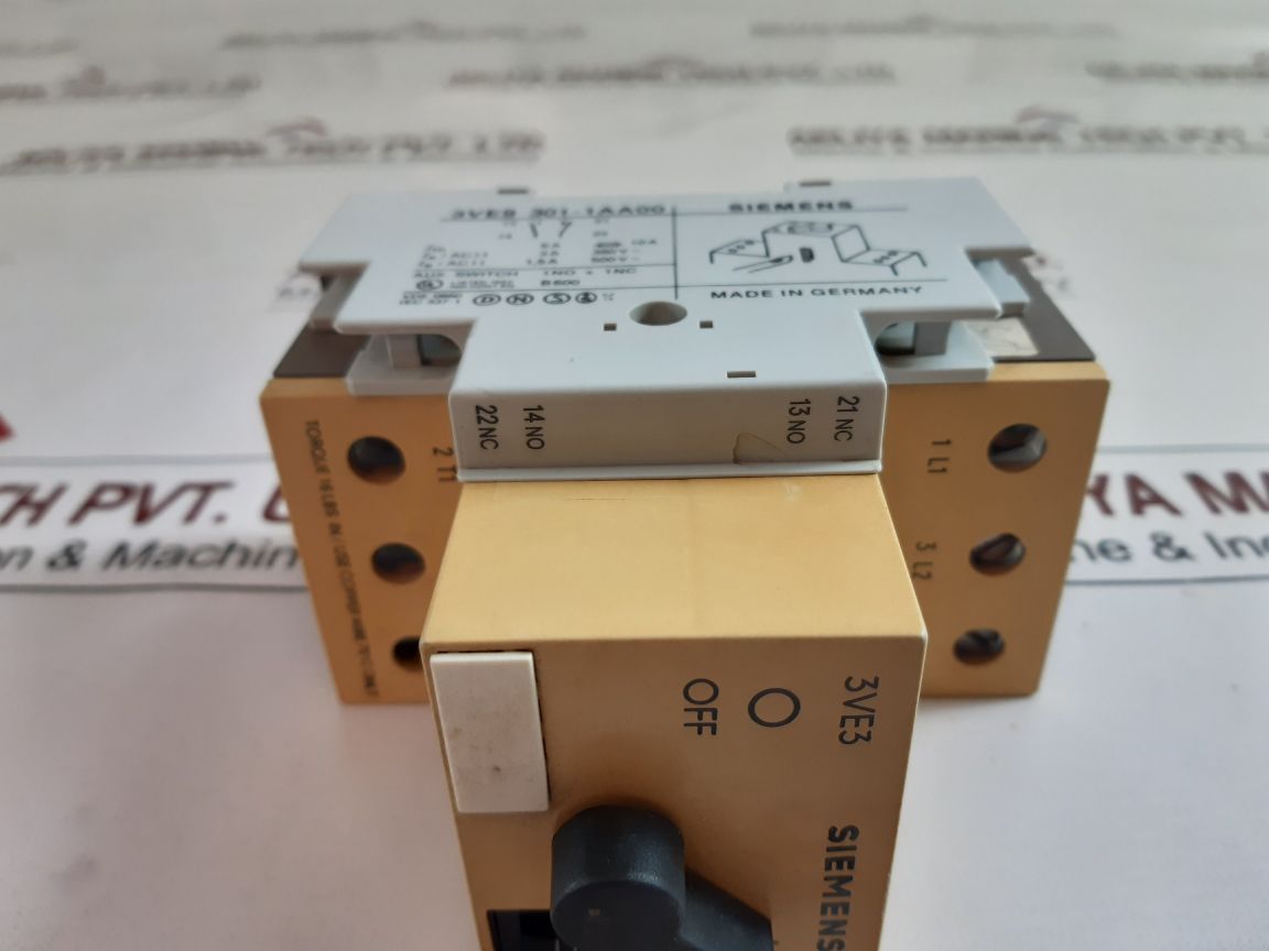 Siemens 3Ve3000-2Ha00 Motor Starter