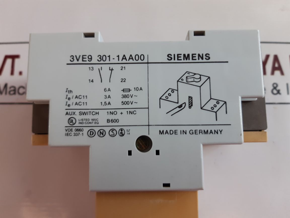 Siemens 3Ve3000-2Ma00 Motor Starter
