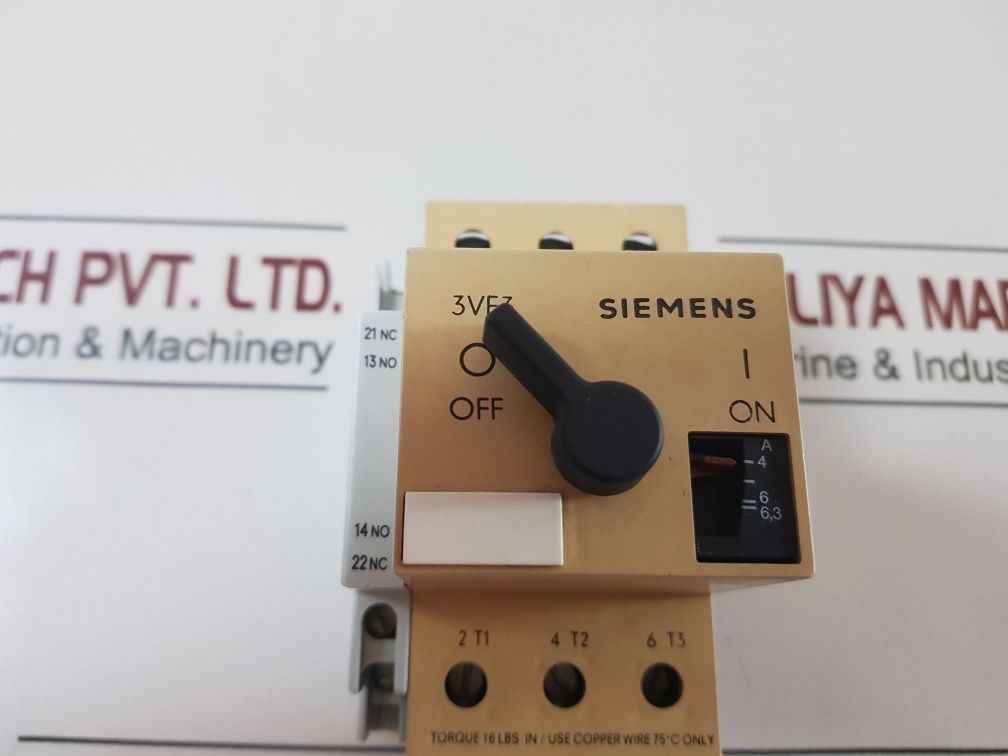 Siemens 3Ve3 000-2Ka00 Motor Starter Circuit Breaker
