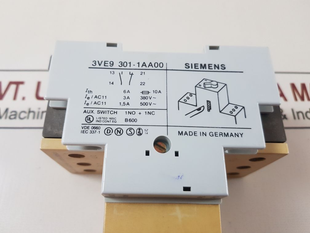 Siemens 3Ve3 000-2Ka00 Motor Starter Circuit Breaker