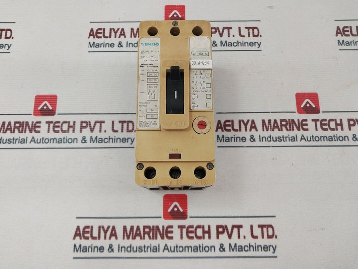 Siemens 3Vf1 231-1Dh11-0Aa0 Motor Protection Circuit Breaker