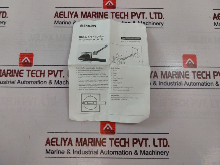 Siemens 3Vl9400-3Hq00 Rotary Front Drive Set Vl400