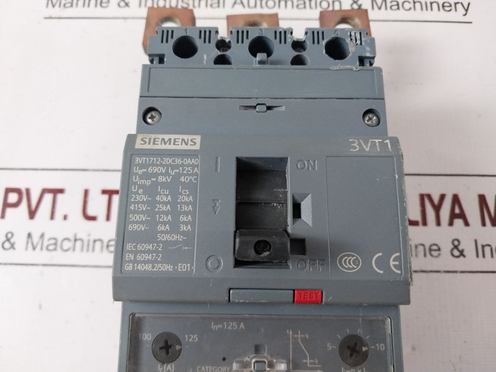 Siemens 3Vt1712-2Dc36-0Aa0 Circuit Breaker