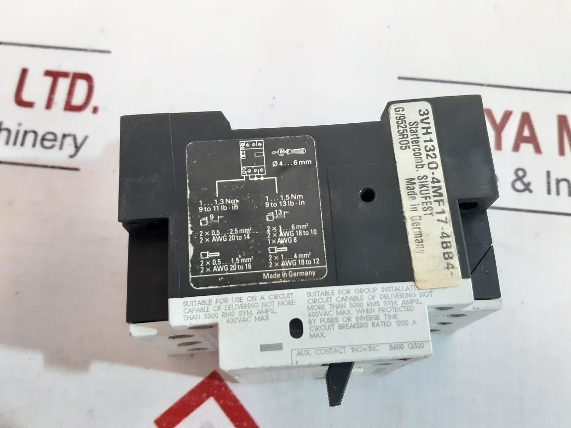 Siemens 3Vu1300-1Mf00 Circuit Breaker 11E