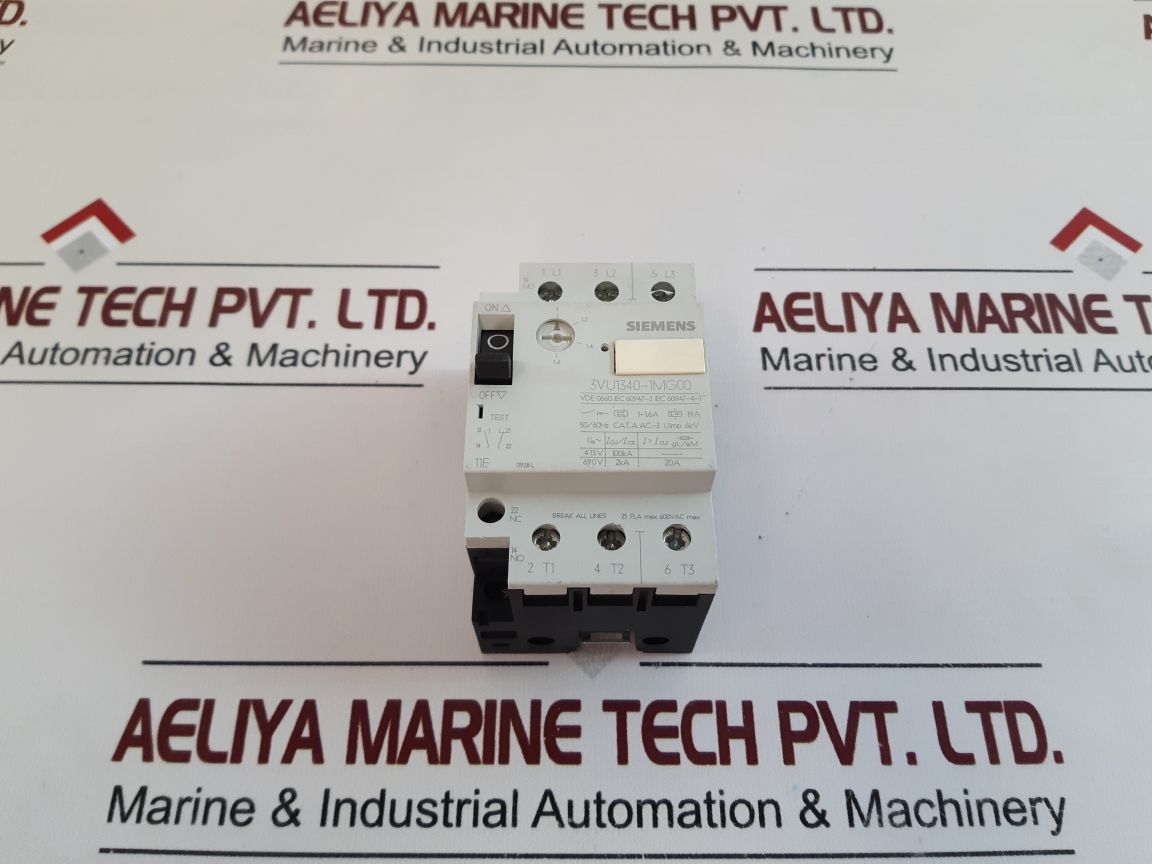Siemens 3Vu1340-1Mg00 Motor Protection Circuit Breaker 600Vac