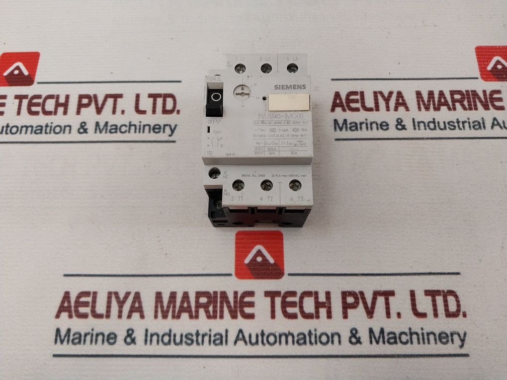 Siemens 3Vu1340-1Mg00 Motor Circuit Breaker Class 10A