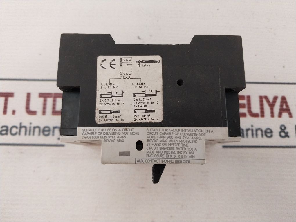Siemens 3Vu1340-1Mm00 Motor Circuit Breaker 10-16A