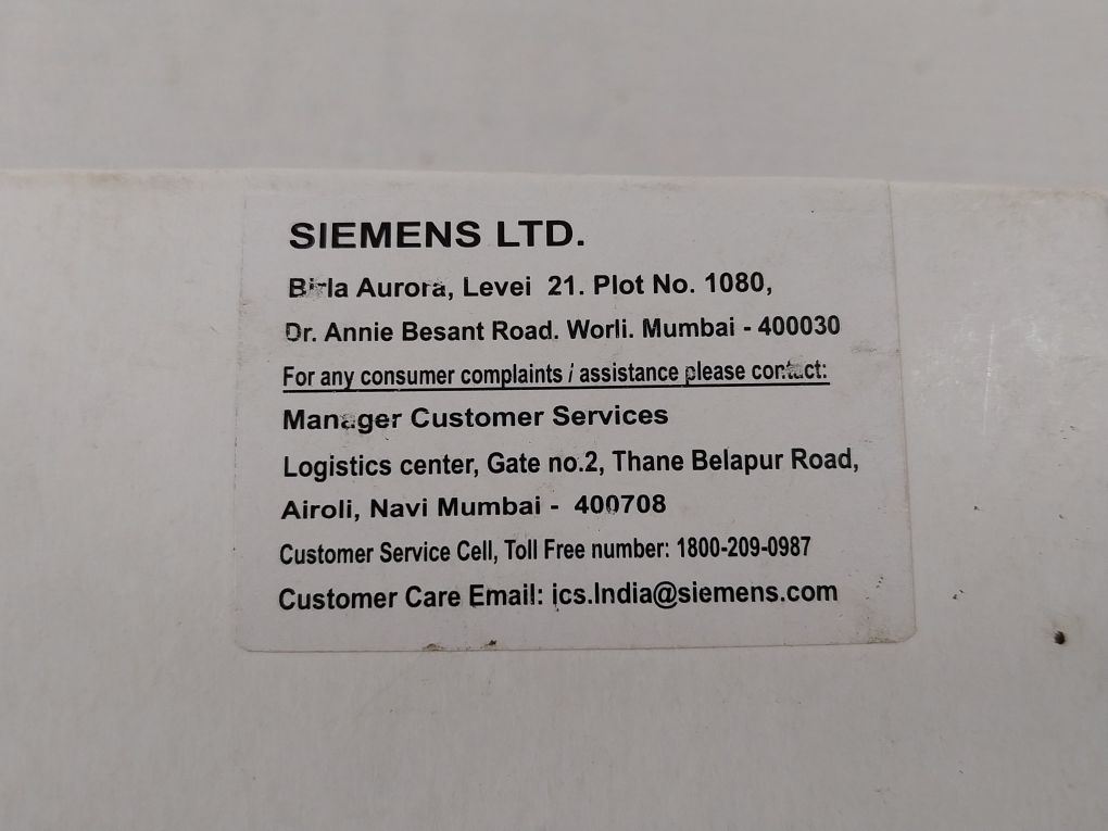 Siemens 3Vu1340-1Nk00 Circuit Breaker 1045A