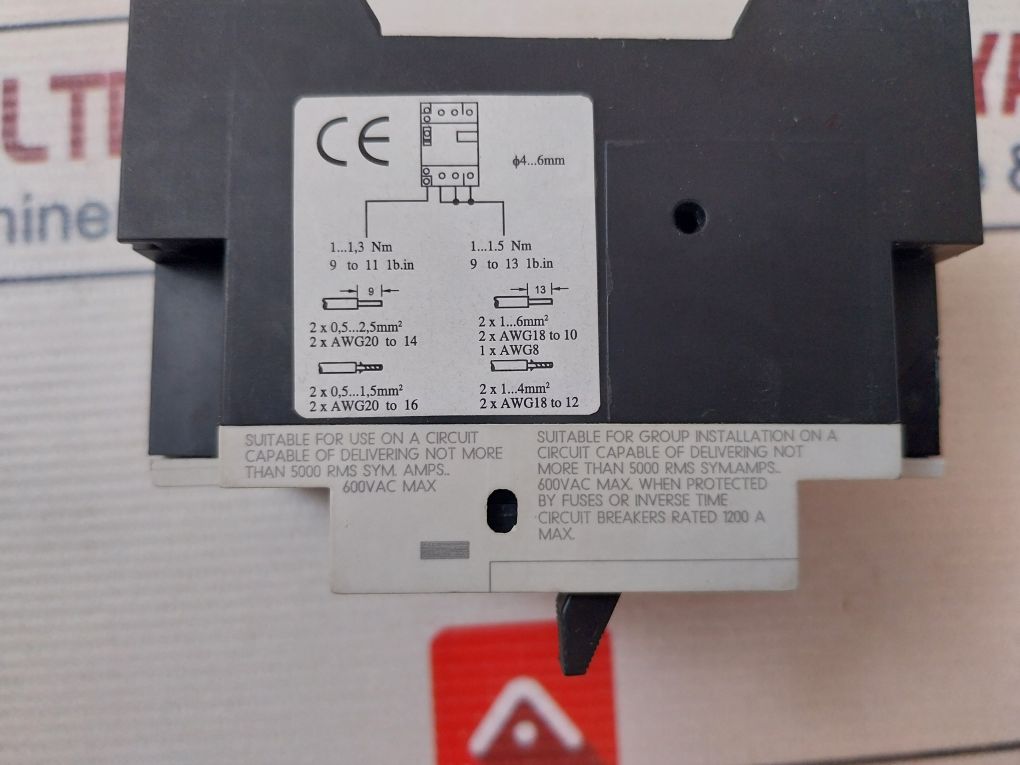 Siemens 3Vu1340-1Nk00 Circuit Breaker Class 10A