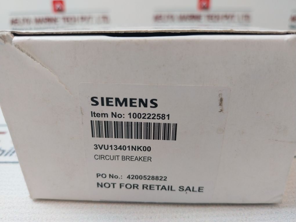Siemens 3Vu1340-1Nk00 Circuit Breaker Class 10A