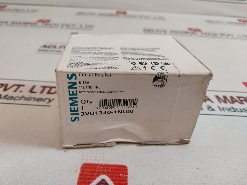 Siemens 3Vu1340-1Nl00 Circuit Breaker 600Vac Max