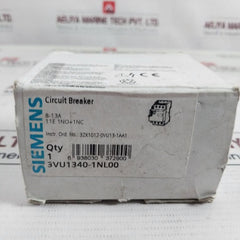 Siemens 3Vu1340-1Nl00 Motor Protection Circuit Breaker 600Vac Max.