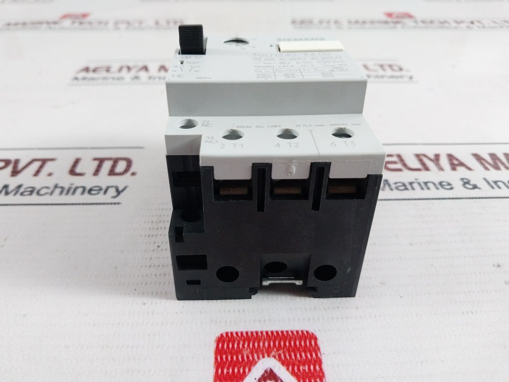 Siemens 3Vu1340-1Nl00 Motor Protection Circuit Breaker 600Vac Max.