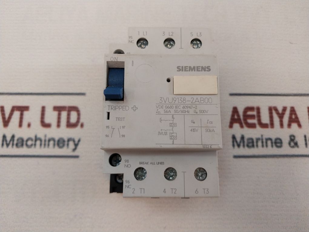 Siemens 3Vu9138-2Ab00 Current Limiter