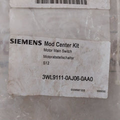 Siemens 3Wl9111-0Aj06-0Aa0 Circuit Breaker Motor Main Switch Kit