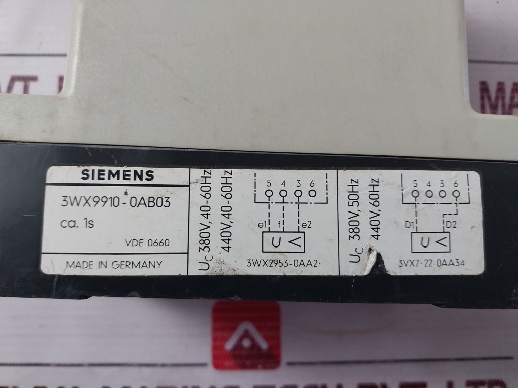 Siemens 3Wx2953-0Aa2 Module 440V 40-60Hz