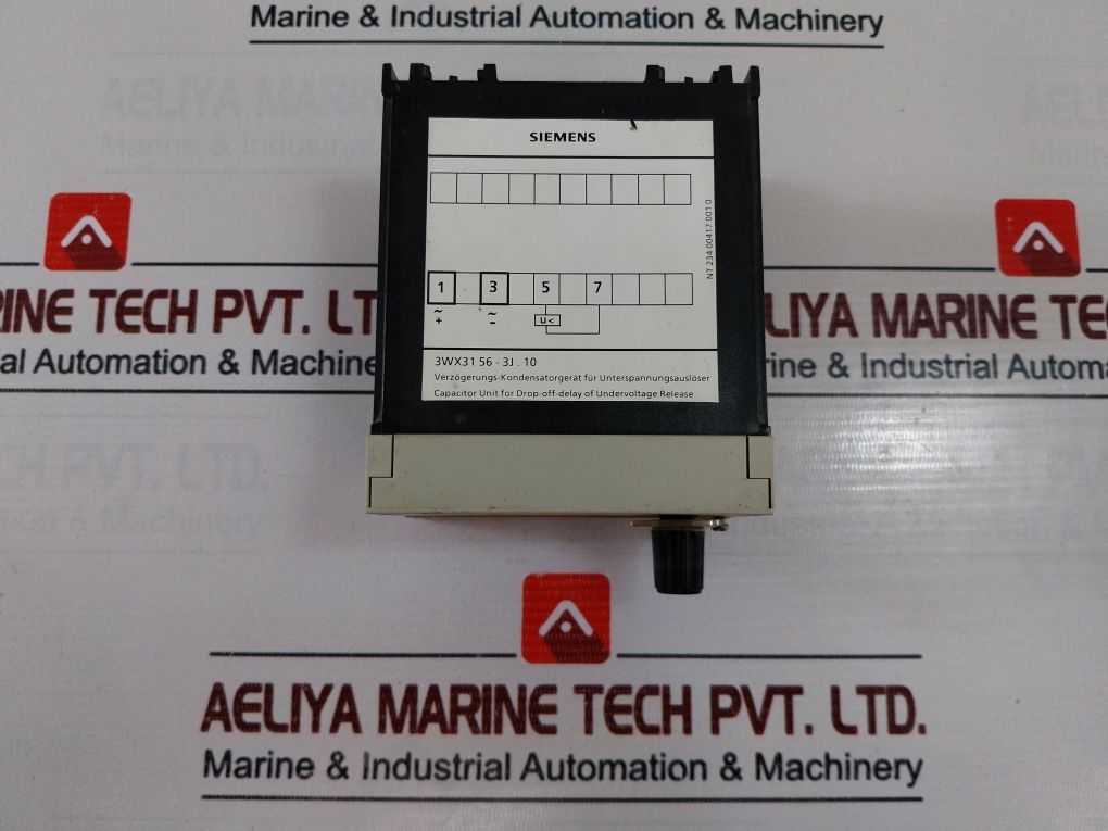 Siemens 3Wx3156-3Jj10 Capacitor Unit For Drop-off-delay Of Undervoltage Release