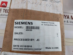 Siemens 40H50 Pressure Regulators
