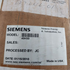 Siemens 40H50 Pressure Regulators
