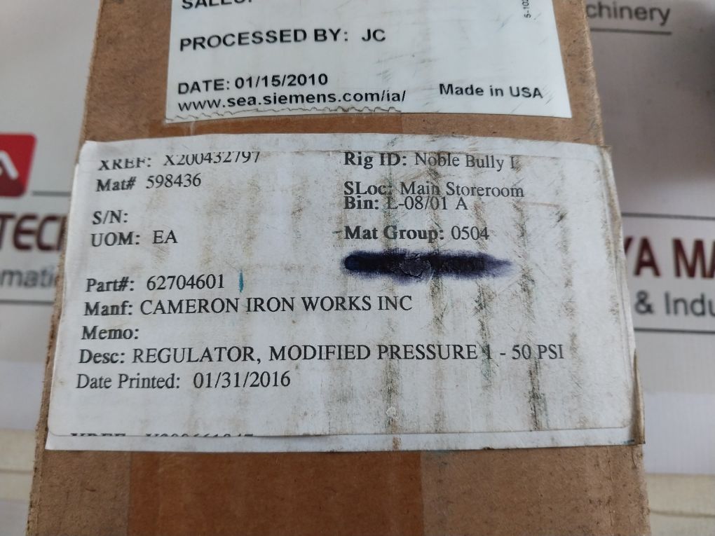 Siemens 40H50 Pressure Regulators
