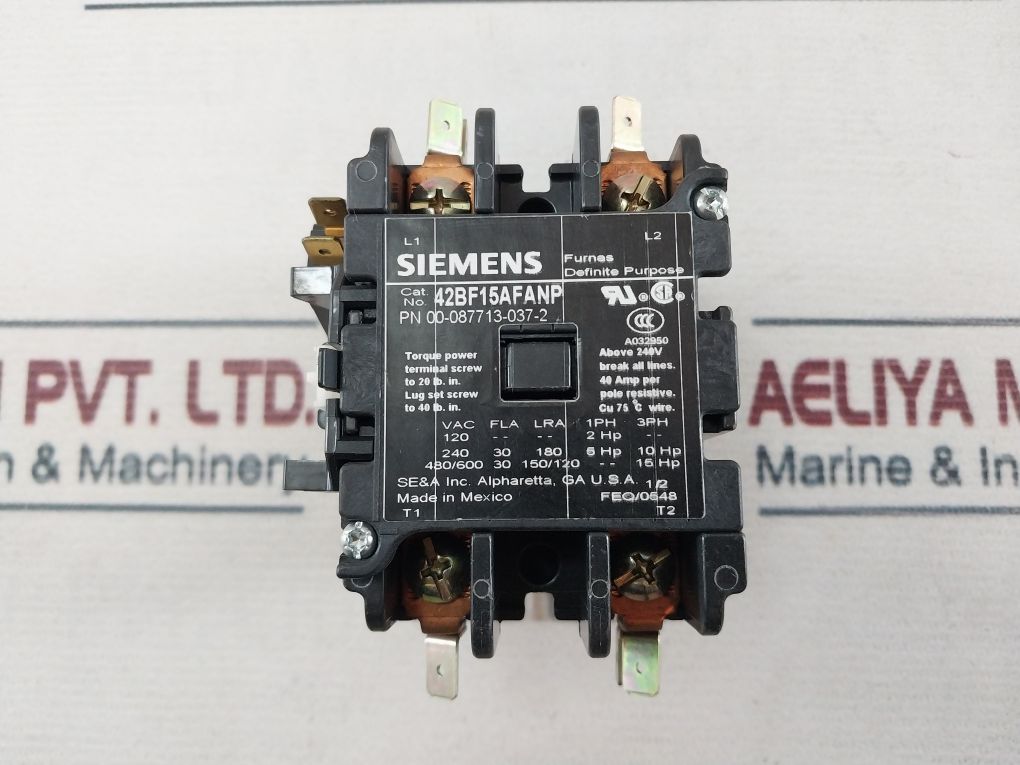 Siemens 42Bf15Afanp Contactor 00-087713-037-2