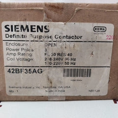 Siemens 42Bf35Ag Definite Purpose Contactor