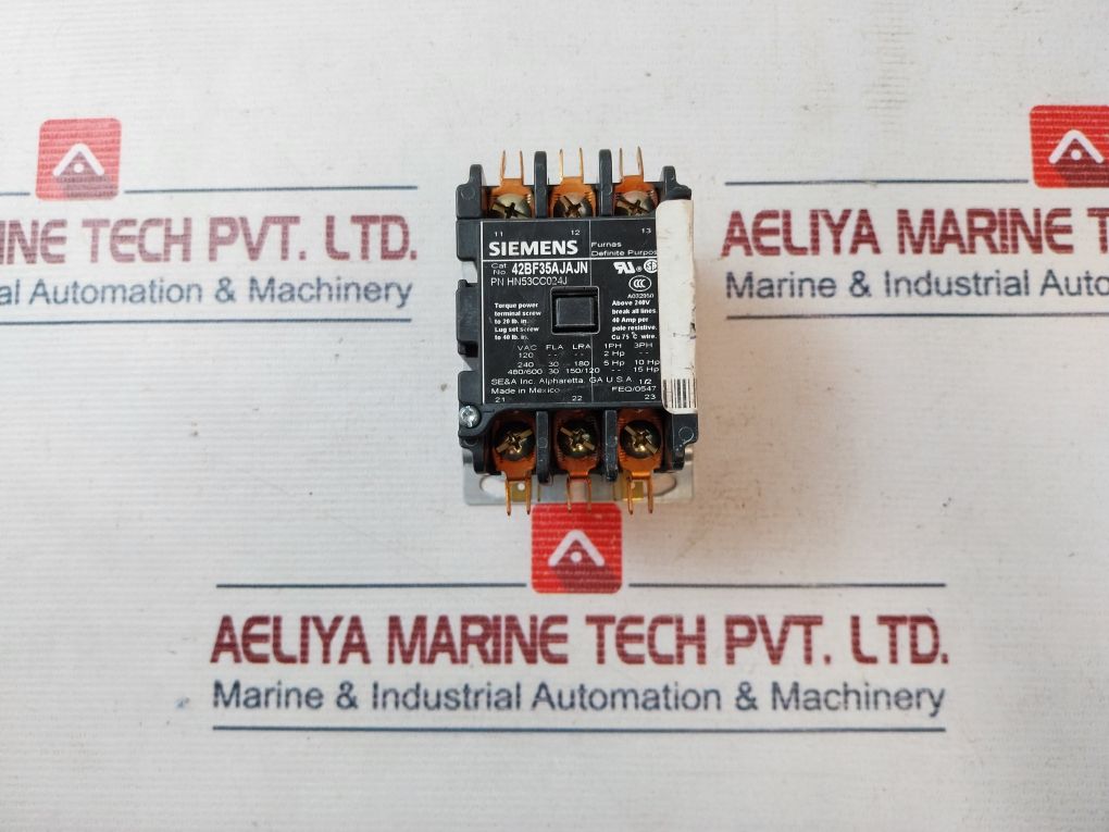 Siemens 42Bf35Ajajn Contactor 24V