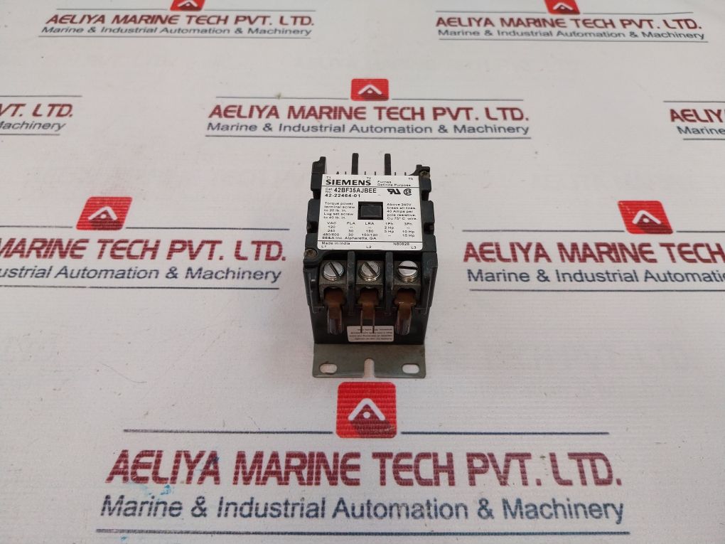 Siemens 42Bf35Ajbee Definite Purpose Contactor 42-22464-01