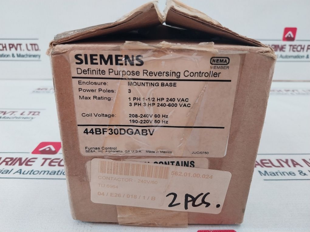 Siemens 44Bf30Dgabv Reversing Contactor Tu6964
