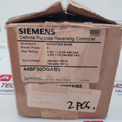 Siemens 44Bf30Dgabv Reversing Contactor Tu6964